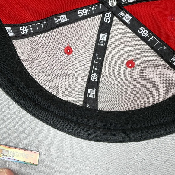 Chicago White Sox Hat Cap Fitted Men 7 5/8 Red USA Flag Baseball New Era 59FIFTY - Picture 11 of 14